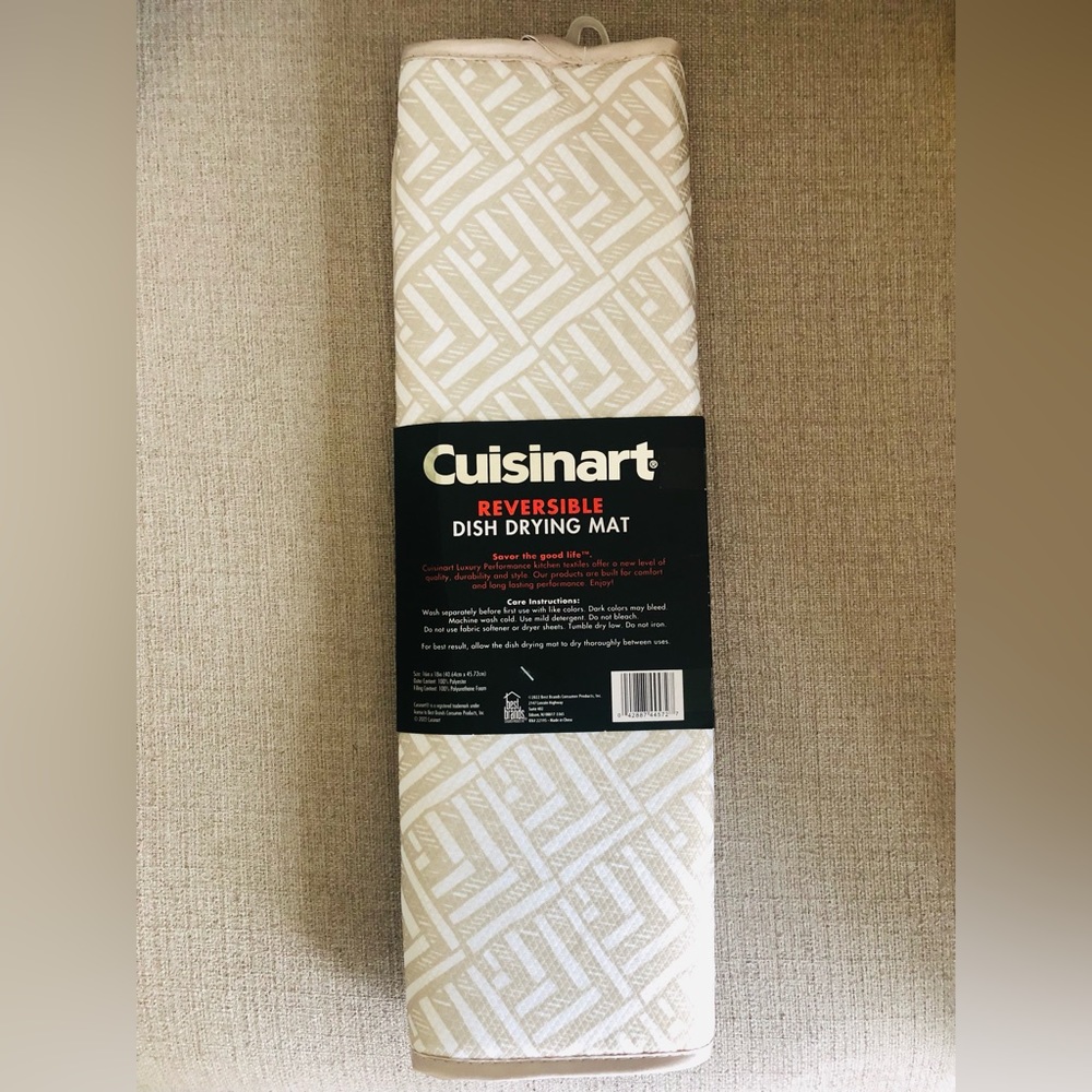 Cuisinart Reversible,Dish drying mat 16inx18in, Super Absorbent and fast drying